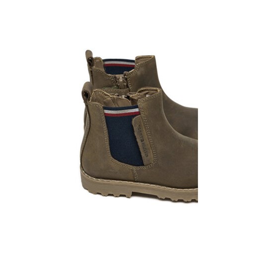 Trzewiki Tommy Hilfiger T1X5-33700-0124 M Zielony Tommy Hilfiger 24 eobuwie.pl