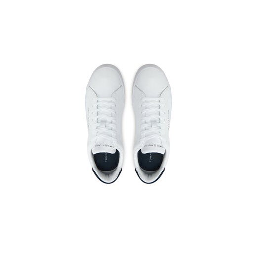 Sneakersy Tommy Hilfiger Th Court Lth Detail Ess FM0FM05367 Biały Tommy Hilfiger 43 eobuwie.pl