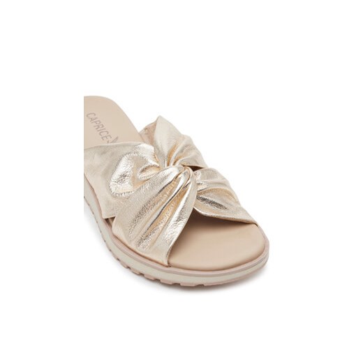 Klapki Caprice 9-27202-42 Złoty Caprice 37 eobuwie.pl