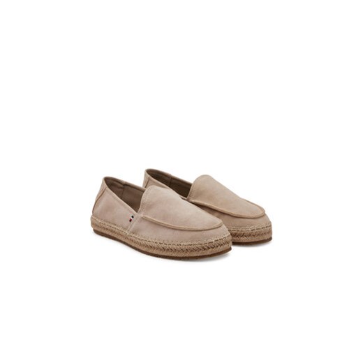 Espadryle Tommy Hilfiger Hilfiger Flex Espa Suede Loafer FM0FM05392 Beżowy Tommy Hilfiger 45 eobuwie.pl