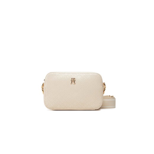 Torebka Tommy Hilfiger Th Distinct Camera Bag Mono AW0AW17221 Beżowy Tommy Hilfiger 00 eobuwie.pl