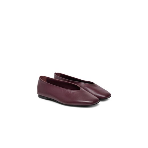 Baleriny Calvin Klein HW0HW02441 Bordowy Calvin Klein 41 eobuwie.pl