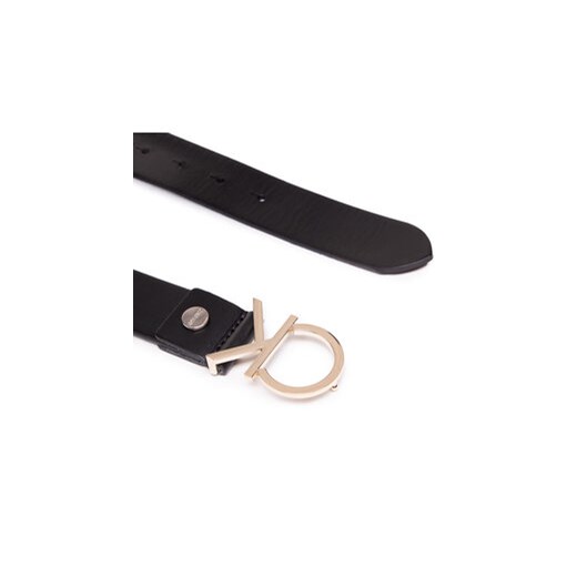 Pasek Damski Calvin Klein Ck Adj.Logo Belt 3.5Cm K60K602141 Czarny Calvin Klein 80 eobuwie.pl