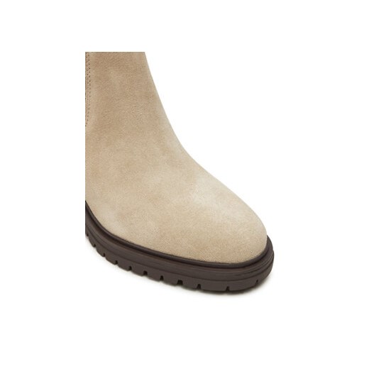 Sztyblety Tommy Hilfiger FW0FW08429 Beżowy Tommy Hilfiger 40 eobuwie.pl