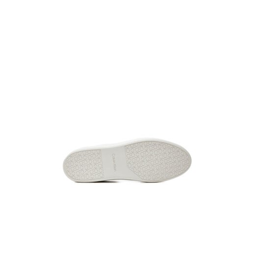 Sneakersy Calvin Klein Low Top Lace Up Lth Mix HM0HM00851 Biały Calvin Klein 45 eobuwie.pl