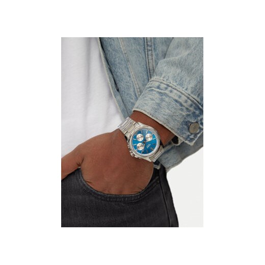 Zegarek Casio MTP-1375PD-2A2VEF Srebrny Casio 00 eobuwie.pl