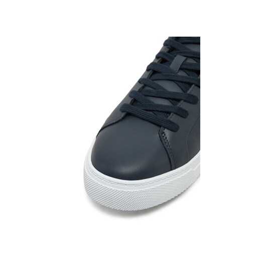 Sneakersy Tommy Hilfiger Icon Court Lth Flag Ess FM0FM05317 Granatowy Tommy Hilfiger 43 eobuwie.pl