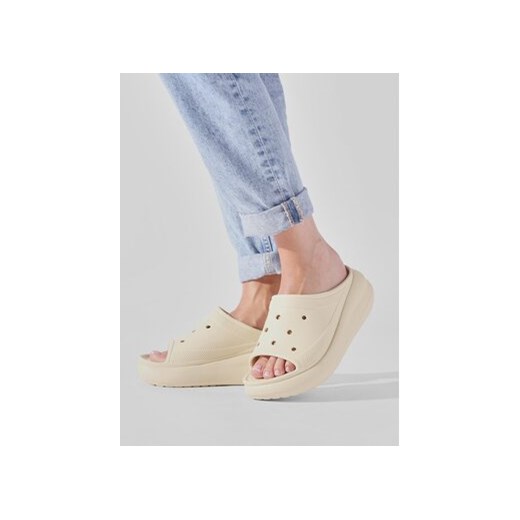 Klapki Crocs Crocs Crush Slide 208731 Beżowy Crocs 42_43 eobuwie.pl