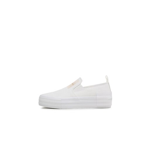 Tenisówki Calvin Klein Jeans Bold Vulc Flatf Slipon Wn YW0YW01040 Biały 40 eobuwie.pl