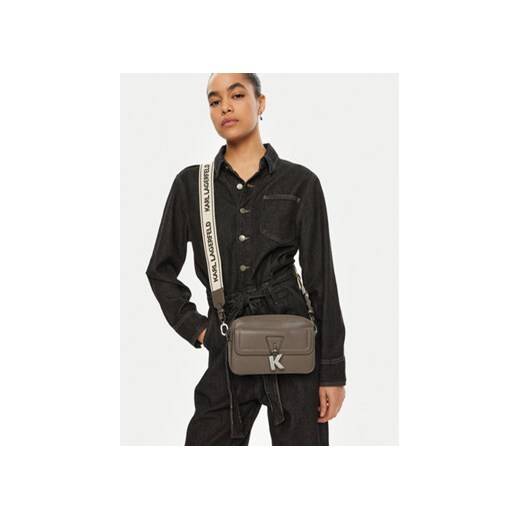 Torebka KARL LAGERFELD A1W30406 Szary Karl Lagerfeld 00 eobuwie.pl