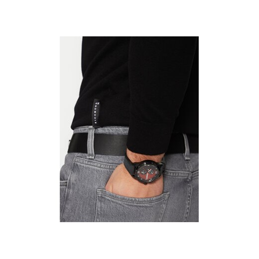 Zegarek Hugo Grip 1530275 Czarny 00 eobuwie.pl