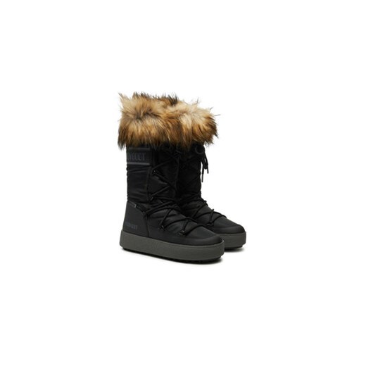 Śniegowce Moon Boot Ltrack Monaco Wp 80D2450190 Czarny Moon Boot 36 eobuwie.pl