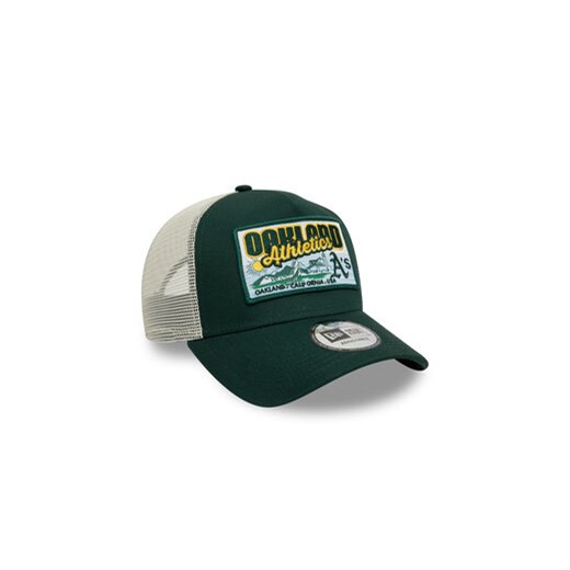 Czapka z daszkiem New Era Mlb Patch Trucker Oakland Athletics 60595258 Zielony New Era OS eobuwie.pl