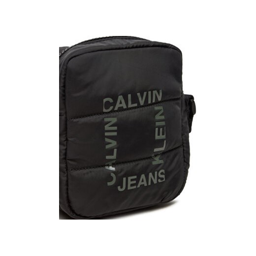 Saszetka Calvin Klein Jeans Grid Logo IU0IU00649 Czarny 00 eobuwie.pl