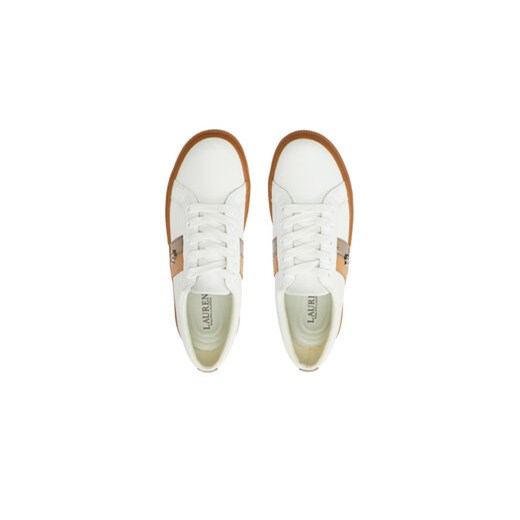 Sneakersy Lauren Ralph Lauren 802942784001 Biały 35_5 eobuwie.pl