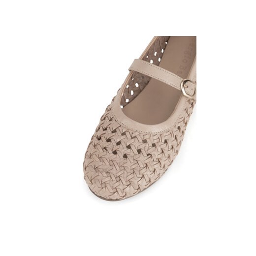Baleriny Sergio Bardi WI45-F1104-01SB Beżowy Sergio Bardi 36 eobuwie.pl