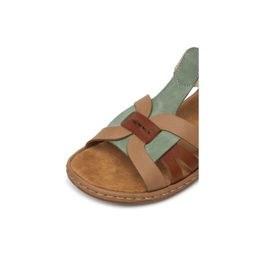Sandały Rieker 65918-52 Zielony Rieker 38 eobuwie.pl