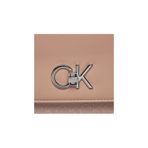 Torebka Calvin Klein Re-Lock K60K611755 Beżowy Calvin Klein 00 eobuwie.pl