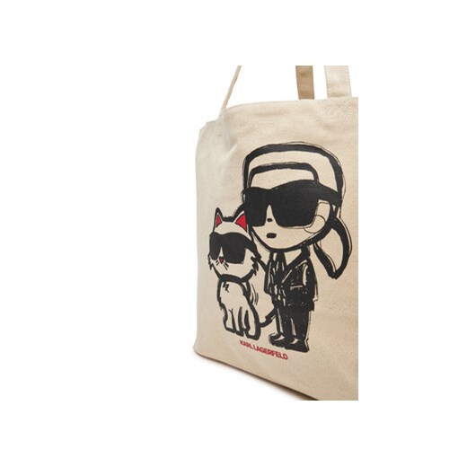 Torebka KARL LAGERFELD A2W50026 Beżowy Karl Lagerfeld OS eobuwie.pl