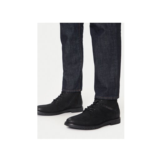 Trzewiki Bugatti 335837 Czarny Bugatti 45 eobuwie.pl