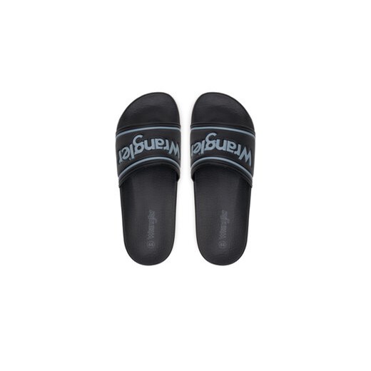 Klapki Wrangler Avwewll Silder Men Low 20251042 Czarny Wrangler 45 eobuwie.pl