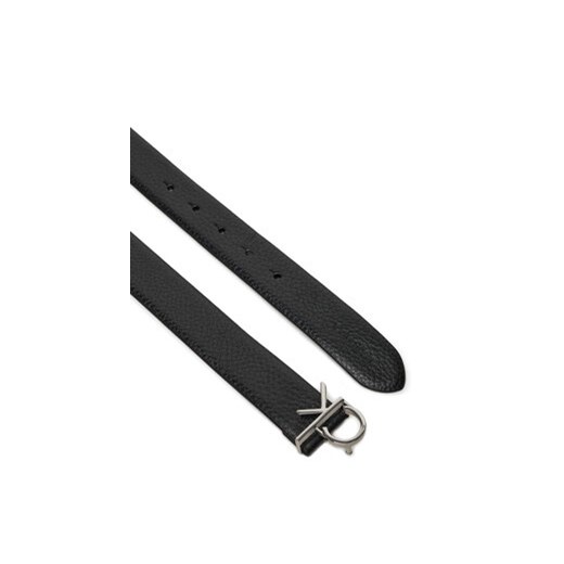 Pasek Damski Calvin Klein Ck Logo Buckle Belt 3.0_Pbl K60K613073 Czarny Calvin Klein 85 eobuwie.pl