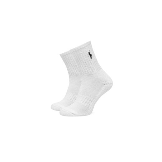 Zestaw 6 par wysokich skarpet dziecięcych Polo Ralph Lauren 443974056001 Biały Polo Ralph Lauren 4_7Y eobuwie.pl