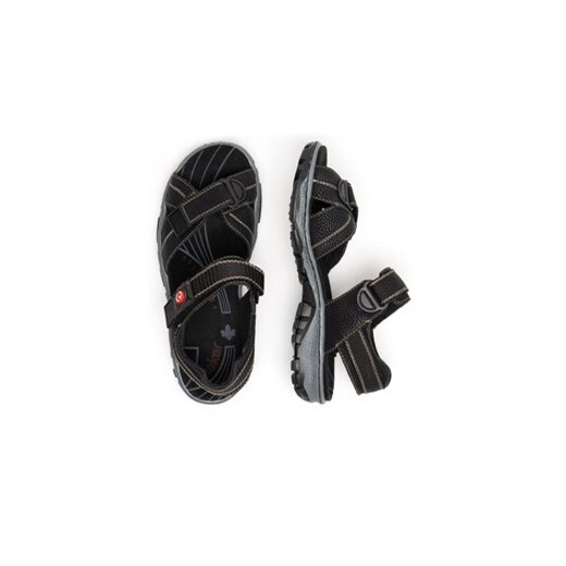 Sandały Rieker 68851-02 Czarny Rieker 37 eobuwie.pl