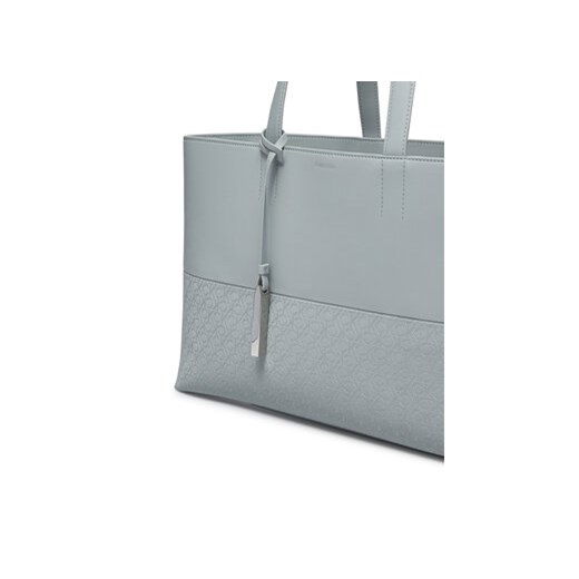 Torebka Calvin Klein Ck Mixmedia Shopper_Mono K60K613166 Szary Calvin Klein 00 eobuwie.pl