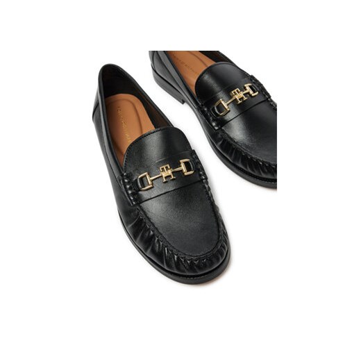 Mokasyny Tommy Hilfiger Soft Leather Horsebit Loafer FW0FW08414 Czarny Tommy Hilfiger 39 eobuwie.pl