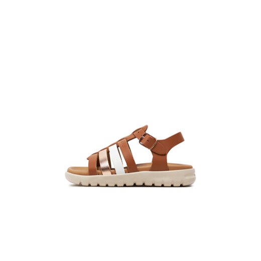 Sandały Geox J Sandal Soleima Gir J35GSB 043CF C6A7F M Brązowy Geox 25 eobuwie.pl