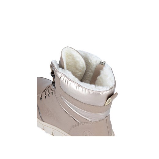 Botki Rieker Y3504-20 Beżowy Rieker 38 eobuwie.pl