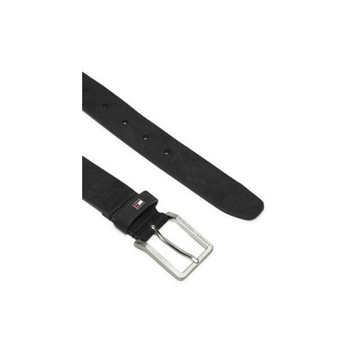 Pasek Męski Tommy Hilfiger Oliver Nubuck 3.5 AM0AM13019 Czarny Tommy Hilfiger 80 eobuwie.pl