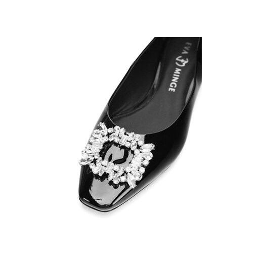 Baleriny Eva Minge SAGE-V1936-65-1 Czarny 41 eobuwie.pl