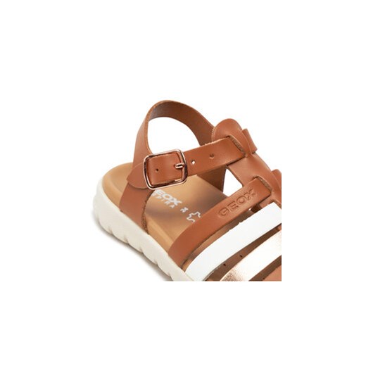 Sandały Geox J Sandal Soleima Gir J35GSB 043CF C6A7F M Brązowy Geox 25 eobuwie.pl