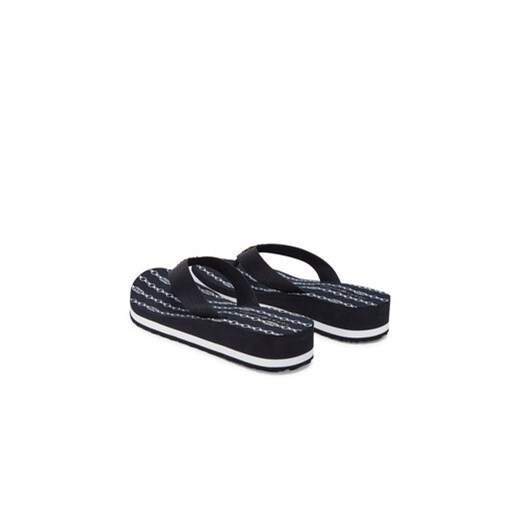 Japonki Tommy Hilfiger Im Th Chainprint Midwedge Sandal FW0FW08527 Granatowy Tommy Hilfiger 36 eobuwie.pl