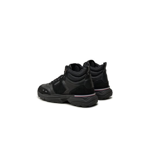 Sneakersy Tommy Hilfiger M Runner Cordura Hi Lth Mix FM0FM05222 Czarny Tommy Hilfiger 40 eobuwie.pl