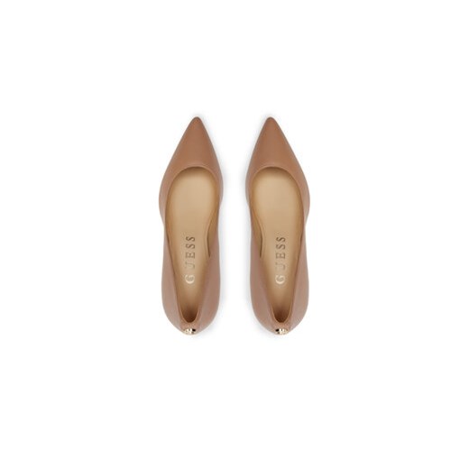 Szpilki Guess Dabbey FLTDAB LEA08 Beżowy Guess 35 eobuwie.pl
