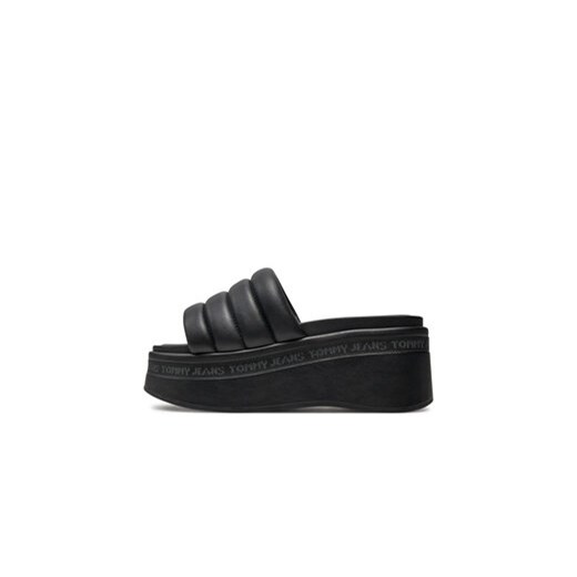 Klapki Tommy Jeans Tjw Wedge Sandal EN0EN02455 Czarny Tommy Jeans 41 eobuwie.pl