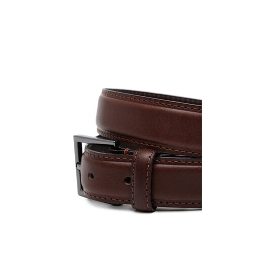 Pasek Męski Tommy Hilfiger Hudson Leather 3.0 AM0AM13379 Brązowy Tommy Hilfiger 90 eobuwie.pl