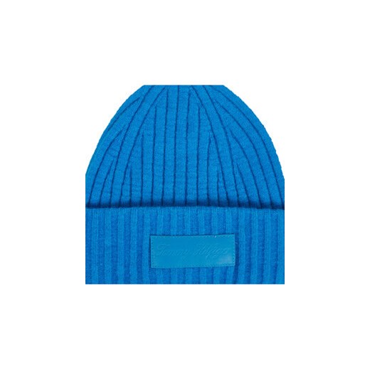 Czapka Tommy Hilfiger Tommy Twist Beanie AW0AW15325 Niebieski Tommy Hilfiger 00 eobuwie.pl