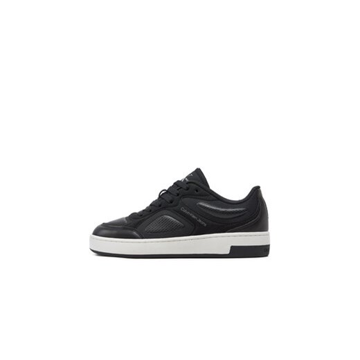 Sneakersy Calvin Klein Jeans Basket Cupsole Low Mix In Mtl YW0YW01462 Czarny 38 eobuwie.pl