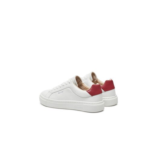 Sneakersy Calvin Klein Cupsole Lace Up W/Ml Lth HW0HW02201 Biały Calvin Klein 37 eobuwie.pl