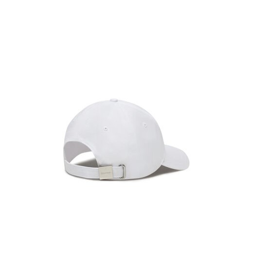 Czapka z daszkiem Calvin Klein Ck Metal Cotton Cap K60K613102 Biały Calvin Klein 00 eobuwie.pl