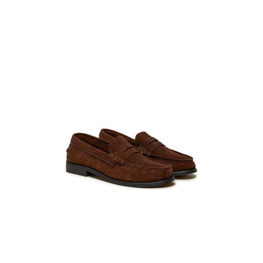 Lordsy Tommy Hilfiger Classic Hilfiger Suede Loafer FM0FM05363 Brązowy Tommy Hilfiger 43 eobuwie.pl