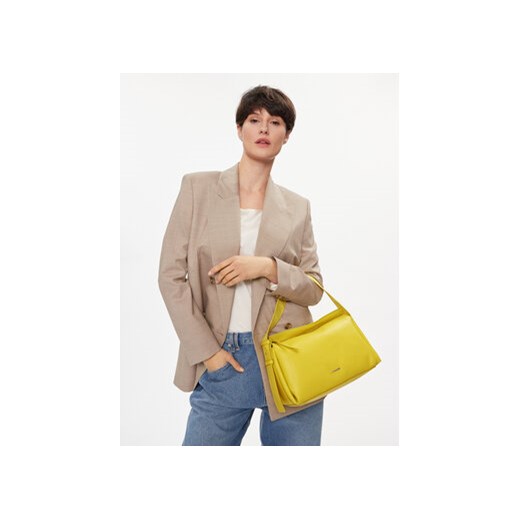 Torebka Calvin Klein Gracie Shoulder Bag K60K611661 Żółty Calvin Klein 00 eobuwie.pl