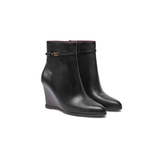 Botki Tory Burch Double T Buckle 158092-006 Czarny Tory Burch 40 eobuwie.pl
