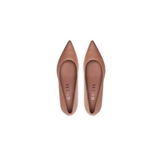 Szpilki Guess Rippy2 FLFRPP LEA08 Beżowy Guess 41 eobuwie.pl