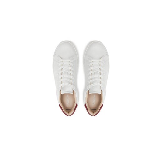 Sneakersy Calvin Klein Cupsole Lace Up W/Ml Lth HW0HW02201 Biały Calvin Klein 38 eobuwie.pl
