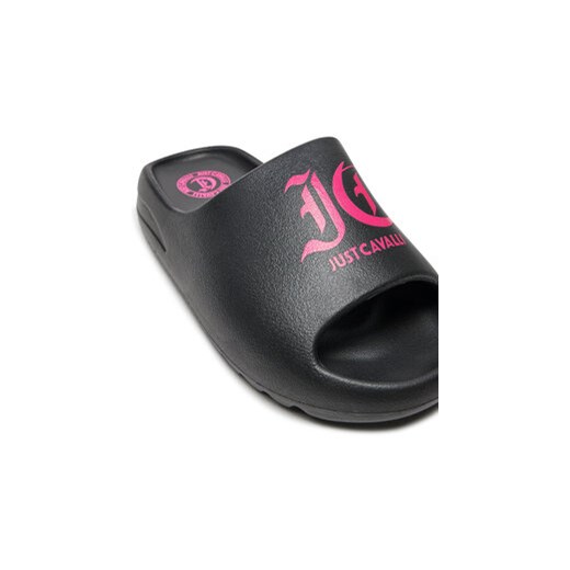 Klapki Just Cavalli 76RA3ST2 Czarny Just Cavalli 38 eobuwie.pl